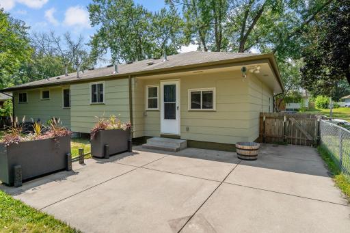 Back patio ready for entertaining