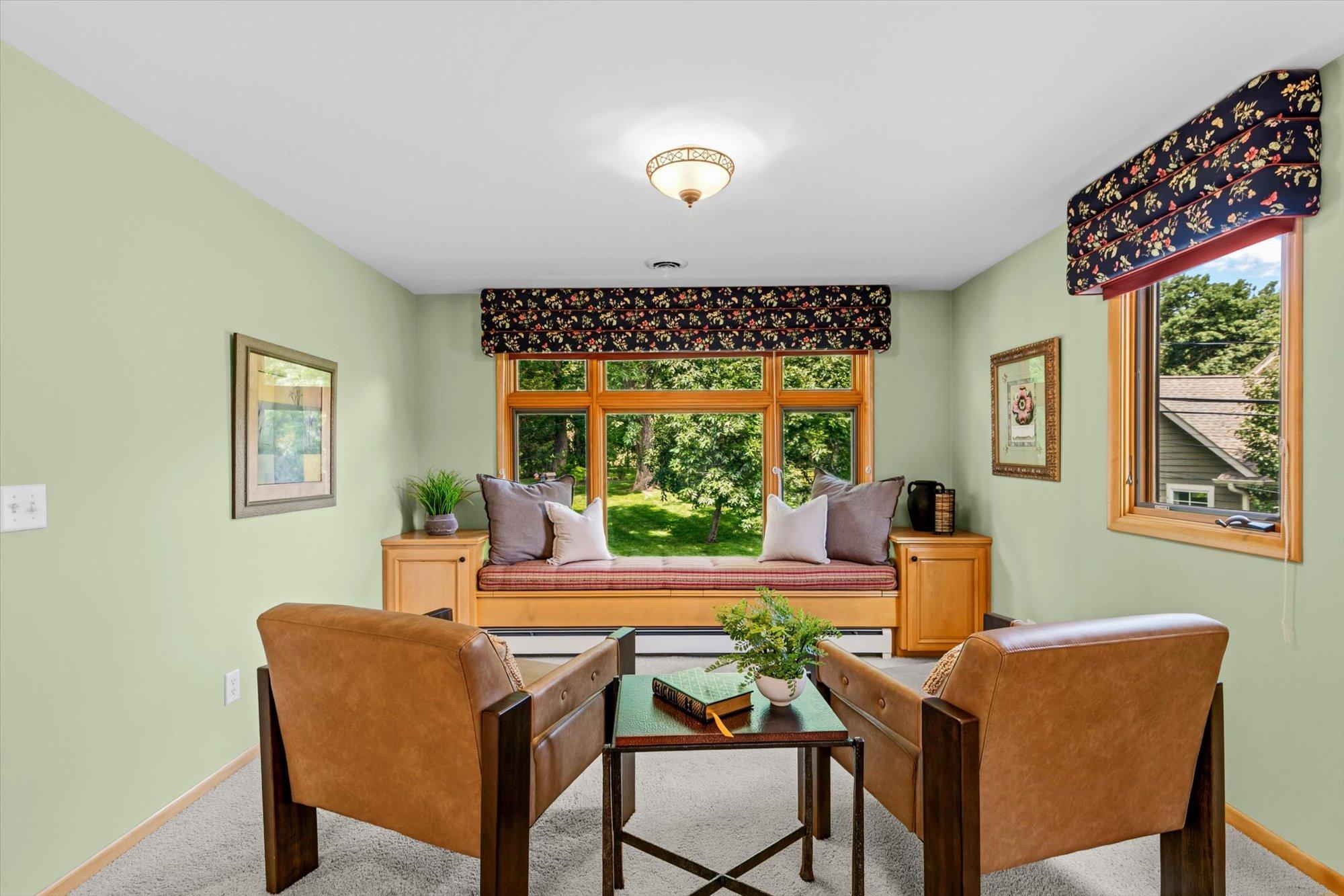 Sitting space within primary suite.
