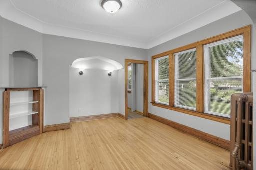 Front House: Newly Refinished Hardwood Floors