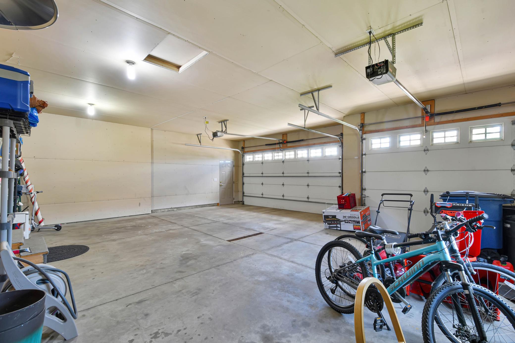 Three stall heated garage