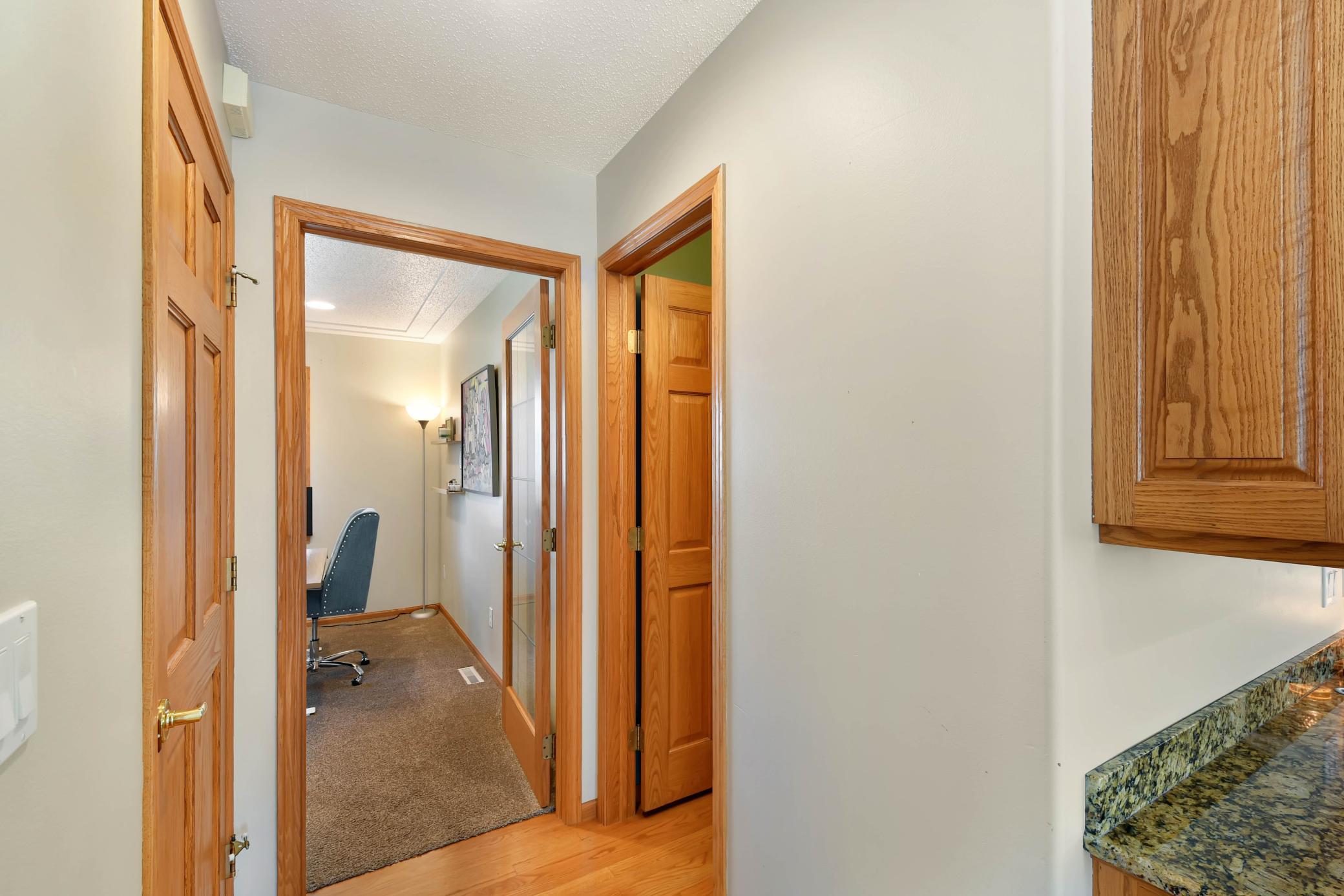 Hallway to guest bath