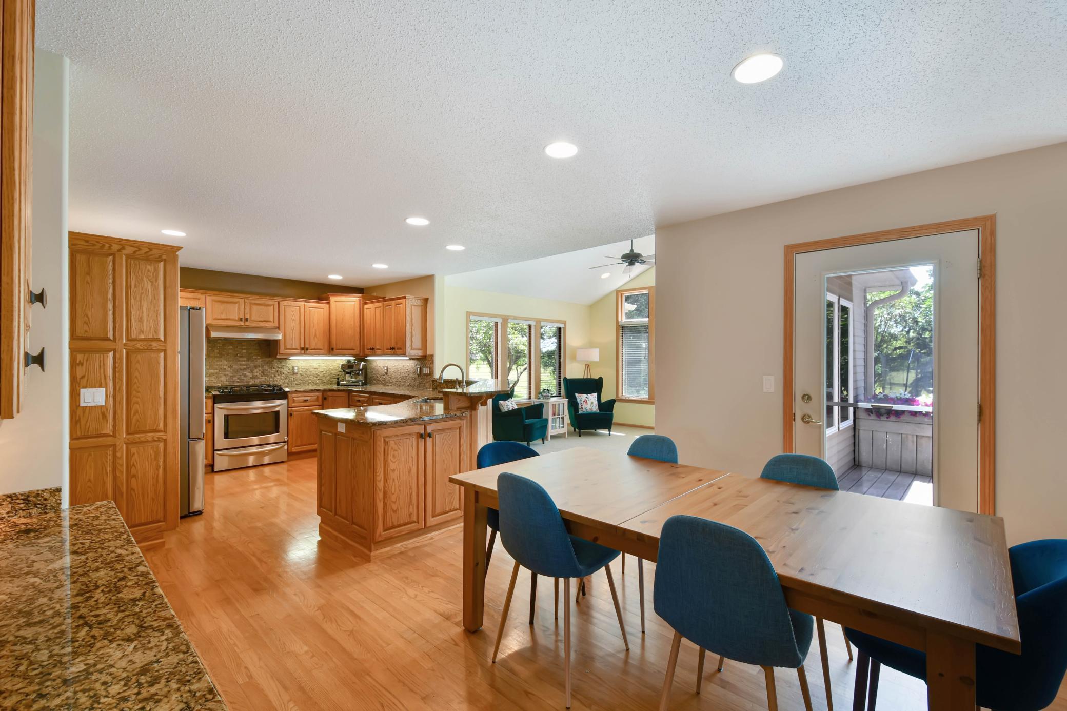 Dining and kitchen