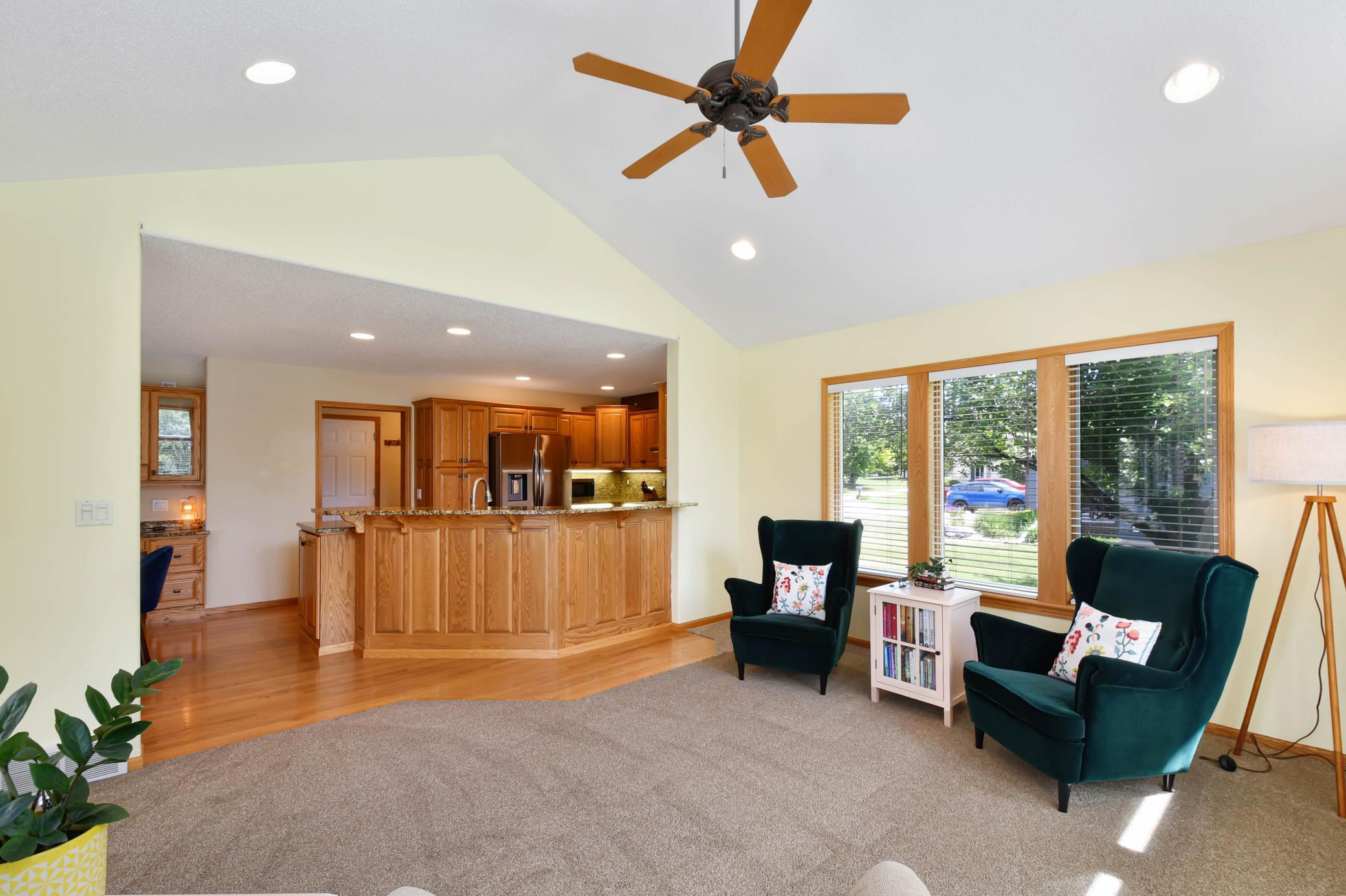 Four season sun room view in to kitchen