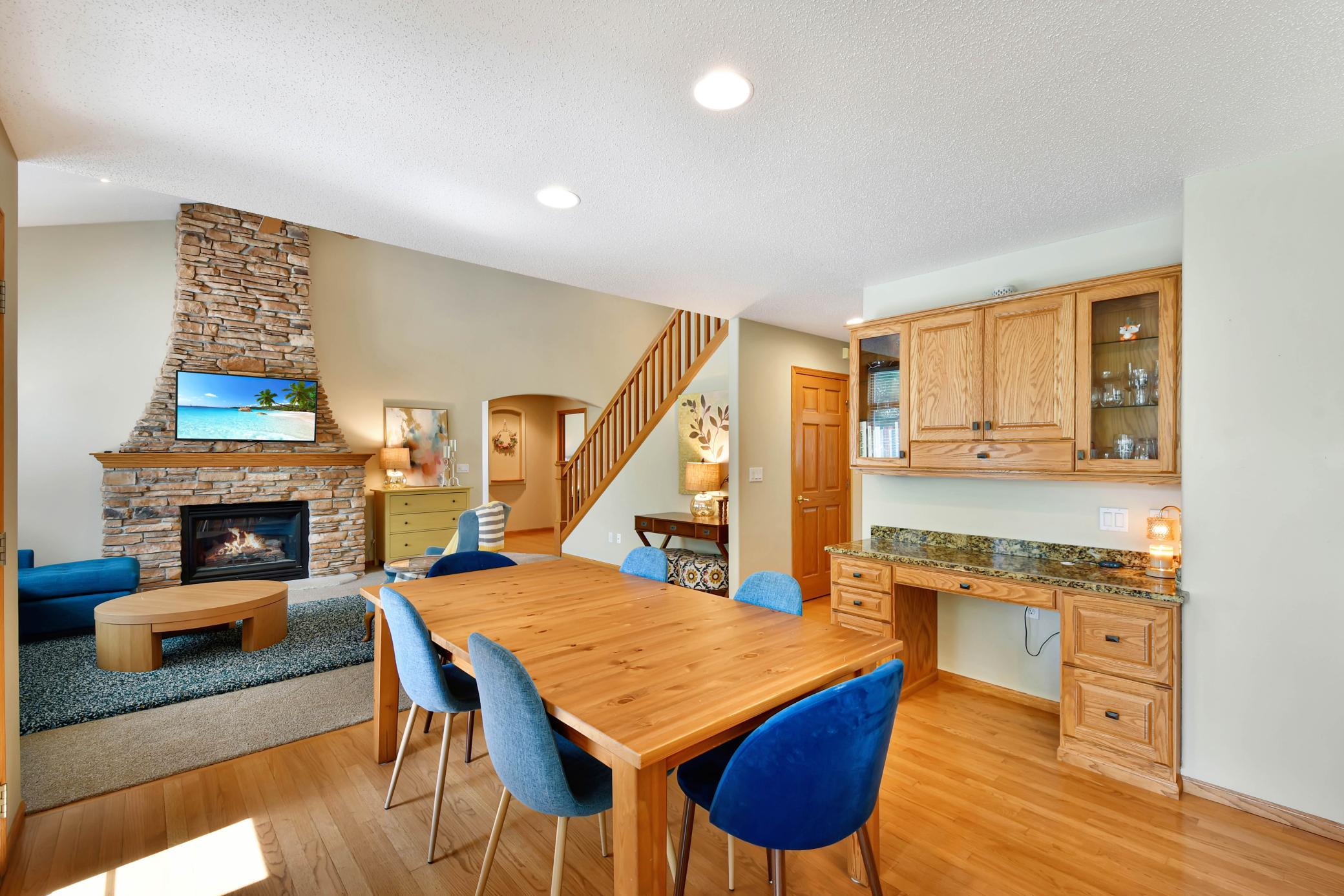 Kitchen looking in to dining area