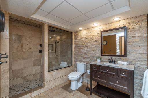Stunning Lower Level Bath with Heated Floor