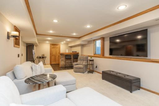 Great Space for Entertaining with Large TV and Bar Area