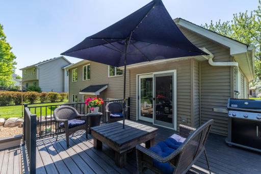 Top Level Deck is Accessible Directly From Kitchen