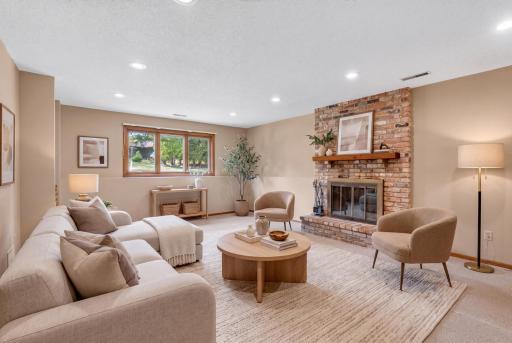 Lower Level Virtually stage family room