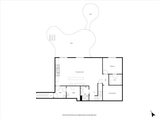 Lower Level Floorplan. Original property blueprints will be made available to the buyer.