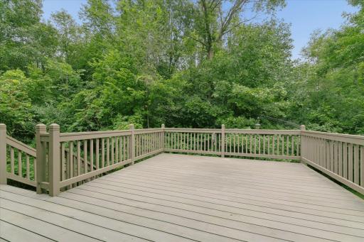 Freshly cleaned and painted. This 16'x16' deck offers enough space for an outdoor dining and entertainment experience.