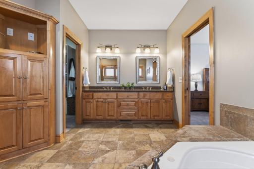 Double vanity, soaking tubâ¦yes, you deserve this