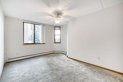 Large Second Bedroom with New Carpet and Paint