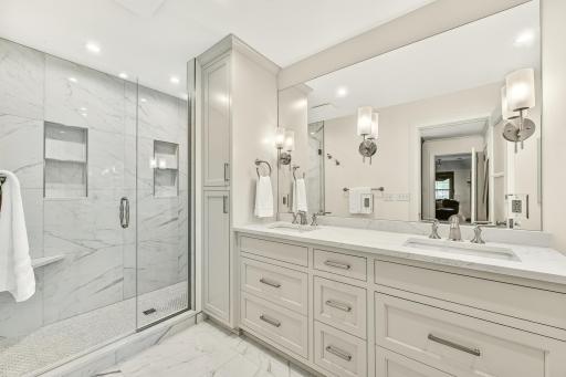 Newly remodeled spa bathroom
