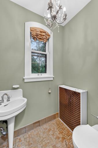 Powder room with timeless finishes
