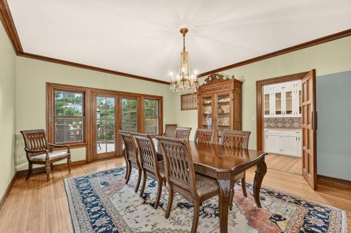 French doors to terrace