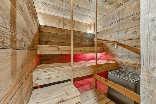 Spa-inspired sauna