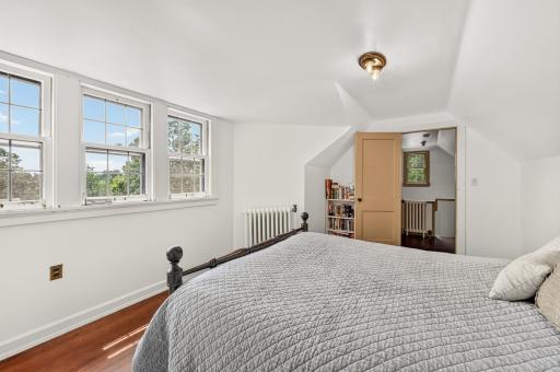 Expansive upper-level bedroom suite