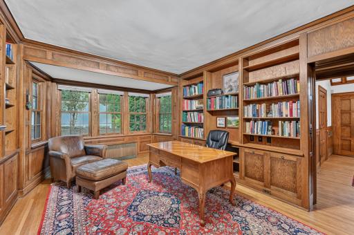 Custom oak cabinetry