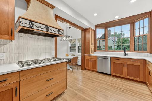 Artisan tile backsplash