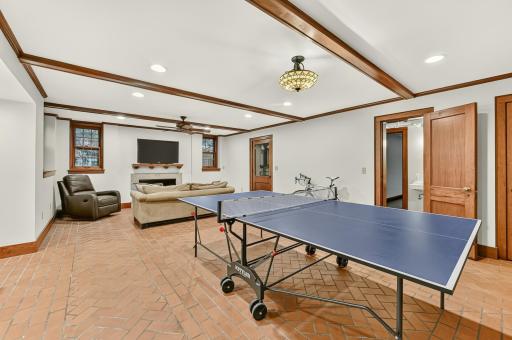 Expansive lower-level family room