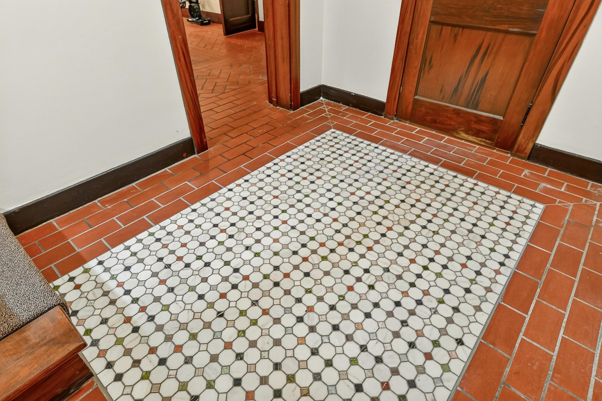 Beautiful tile in basement
