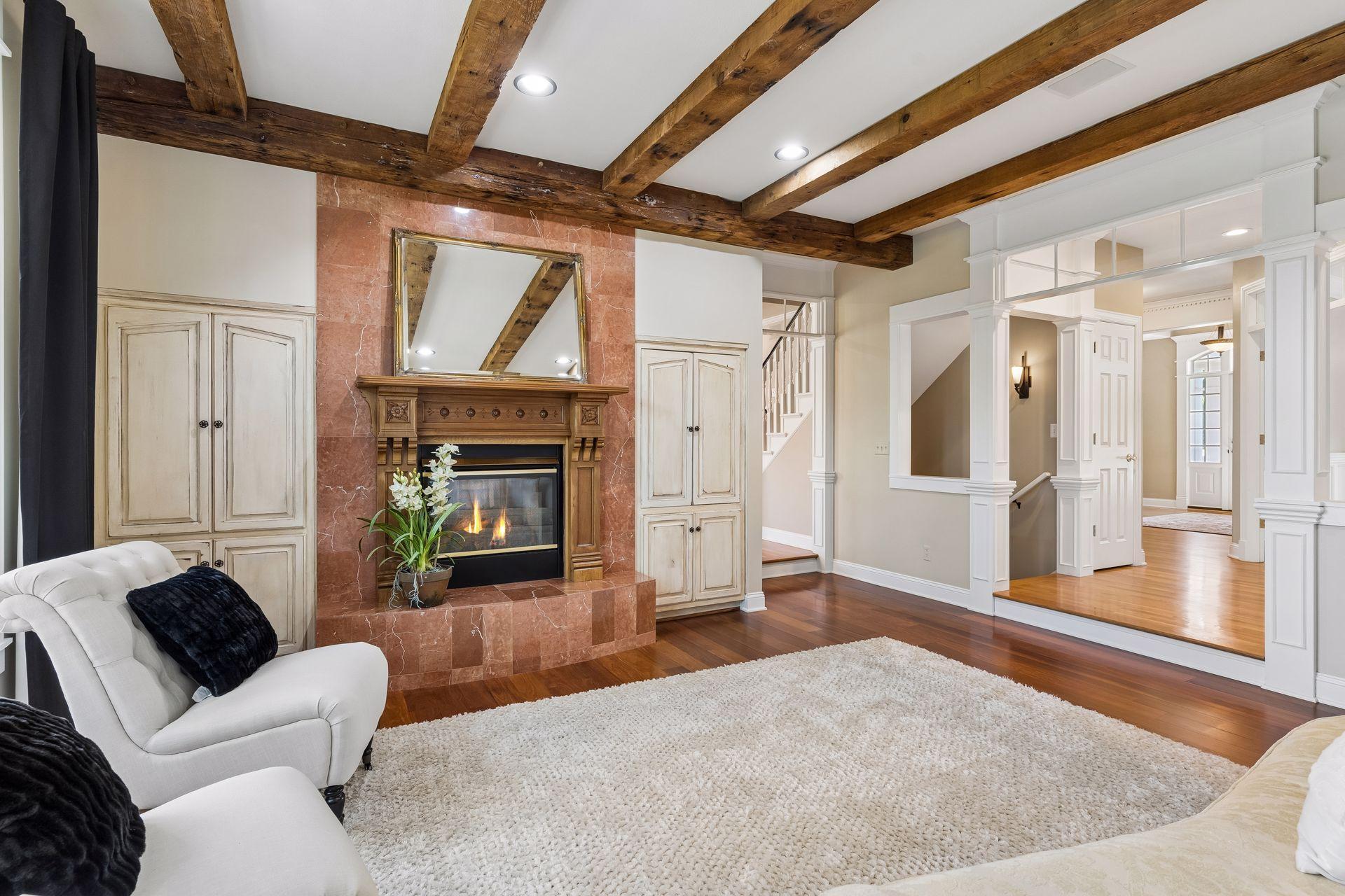 The Great Room features an impressive Gas Fireplace adding warmth and character.