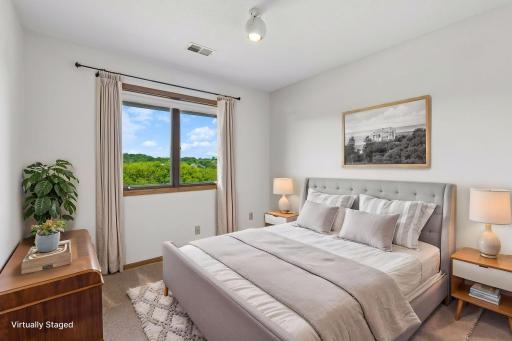Virtually Staged bedroom - 4th bedroom up