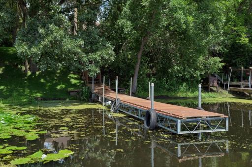 The dock is perfect for a pontoon. Many memories to be made!