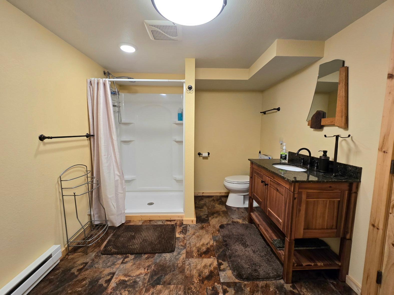 Basement bathroom