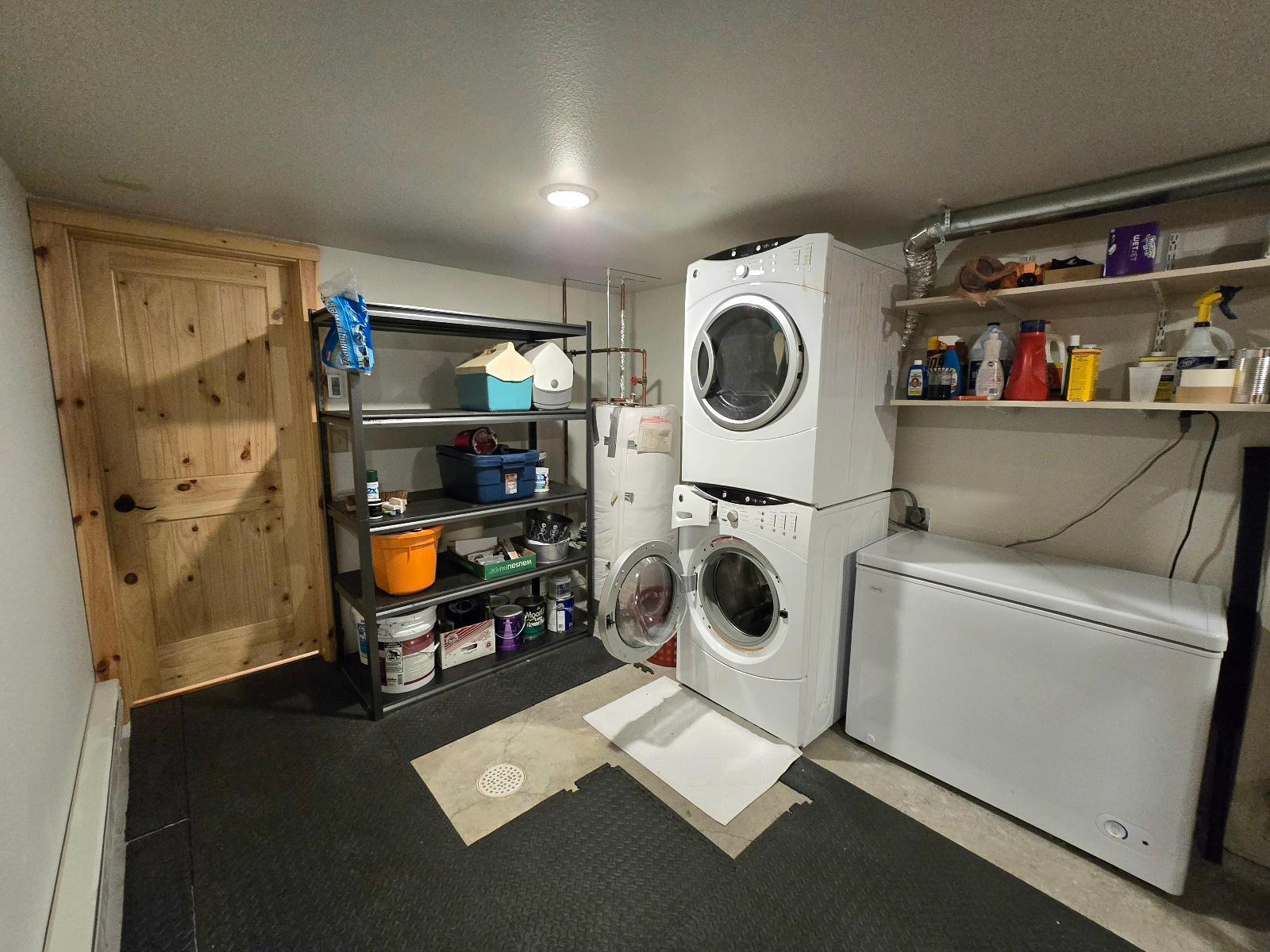 finished utility room