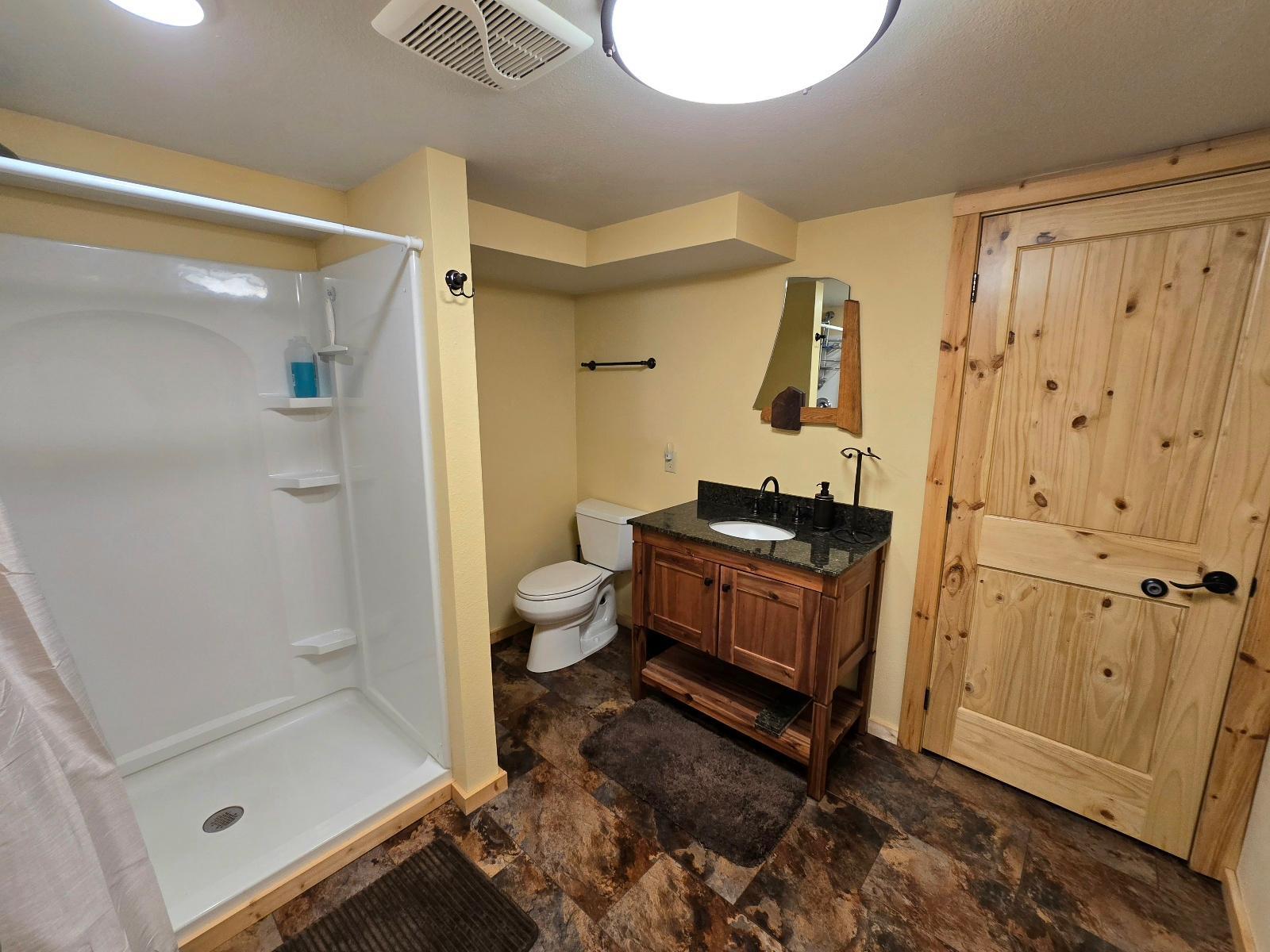 Basement bathroom