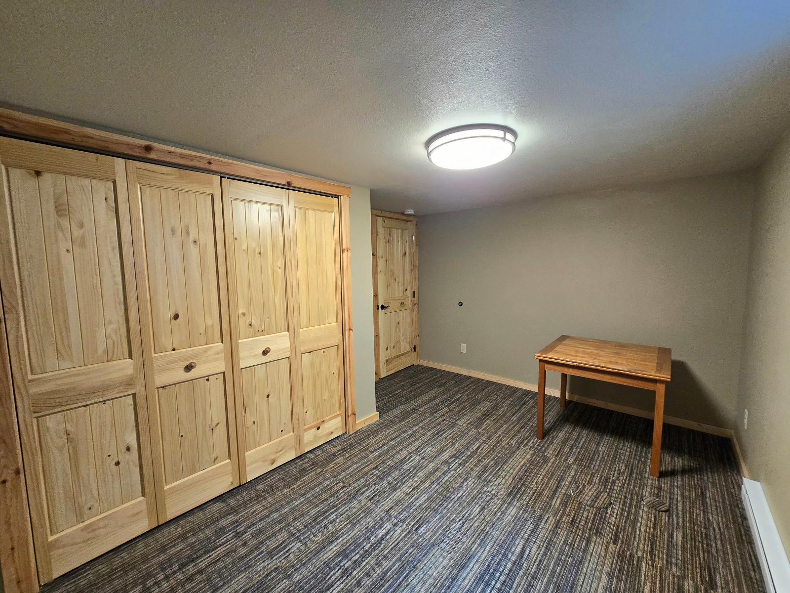 Basement bedroom