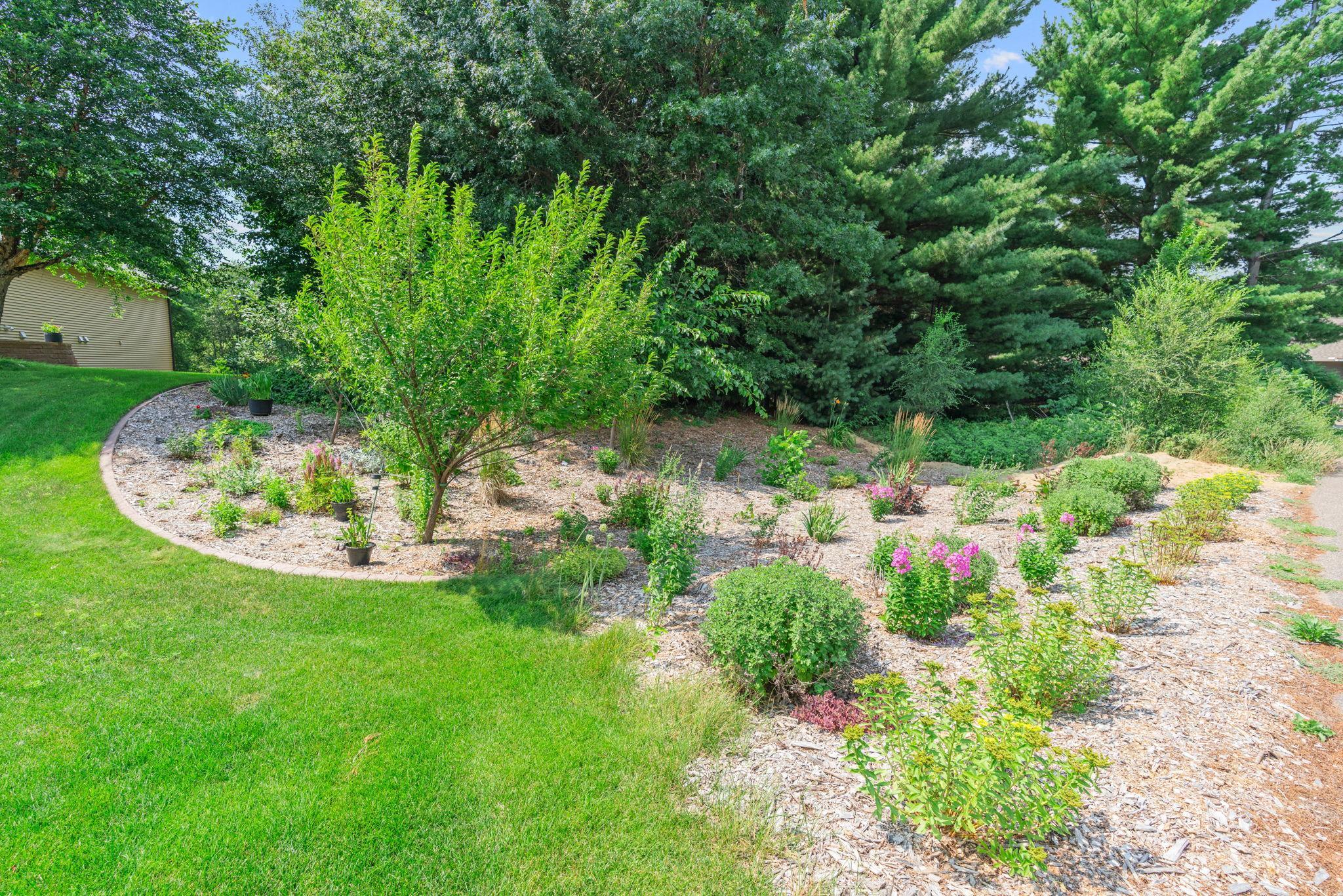 2.5 acre private lot with stunning landscaping