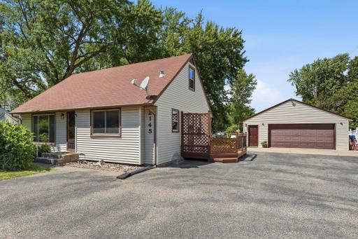 Heated 4 car garage and Large Driveway for parking and easy turn around!