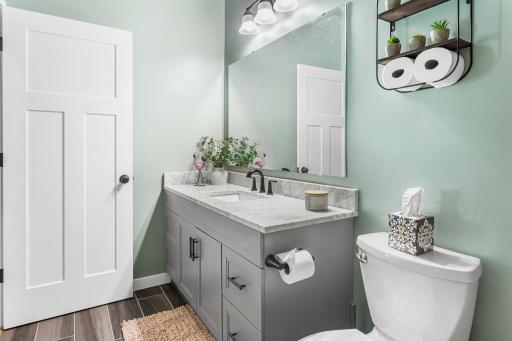 Half bath on 3rd level framed to add a shower to make it a 3/4
