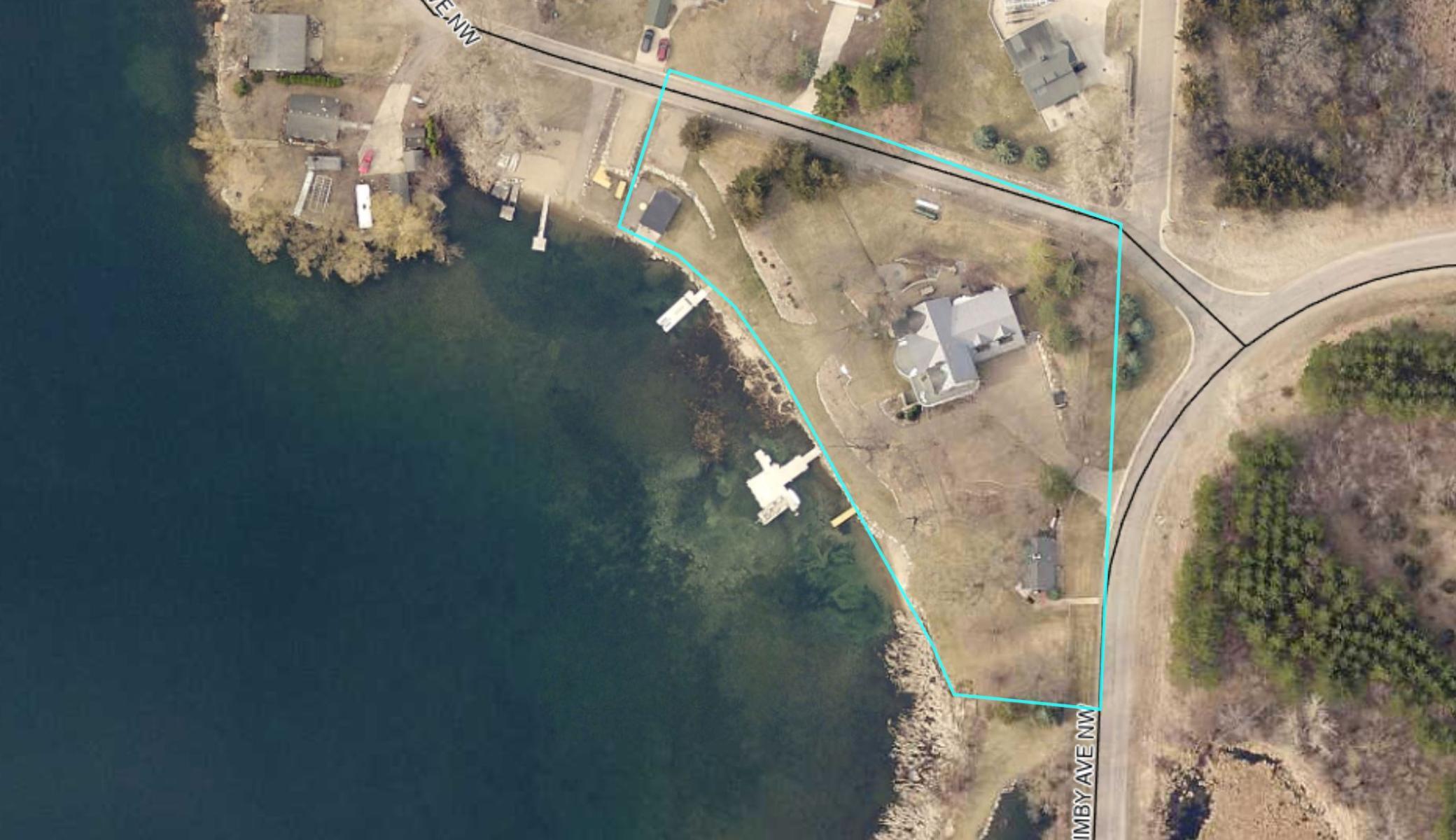 View from Wright County GIS showing the approximate lot lines.