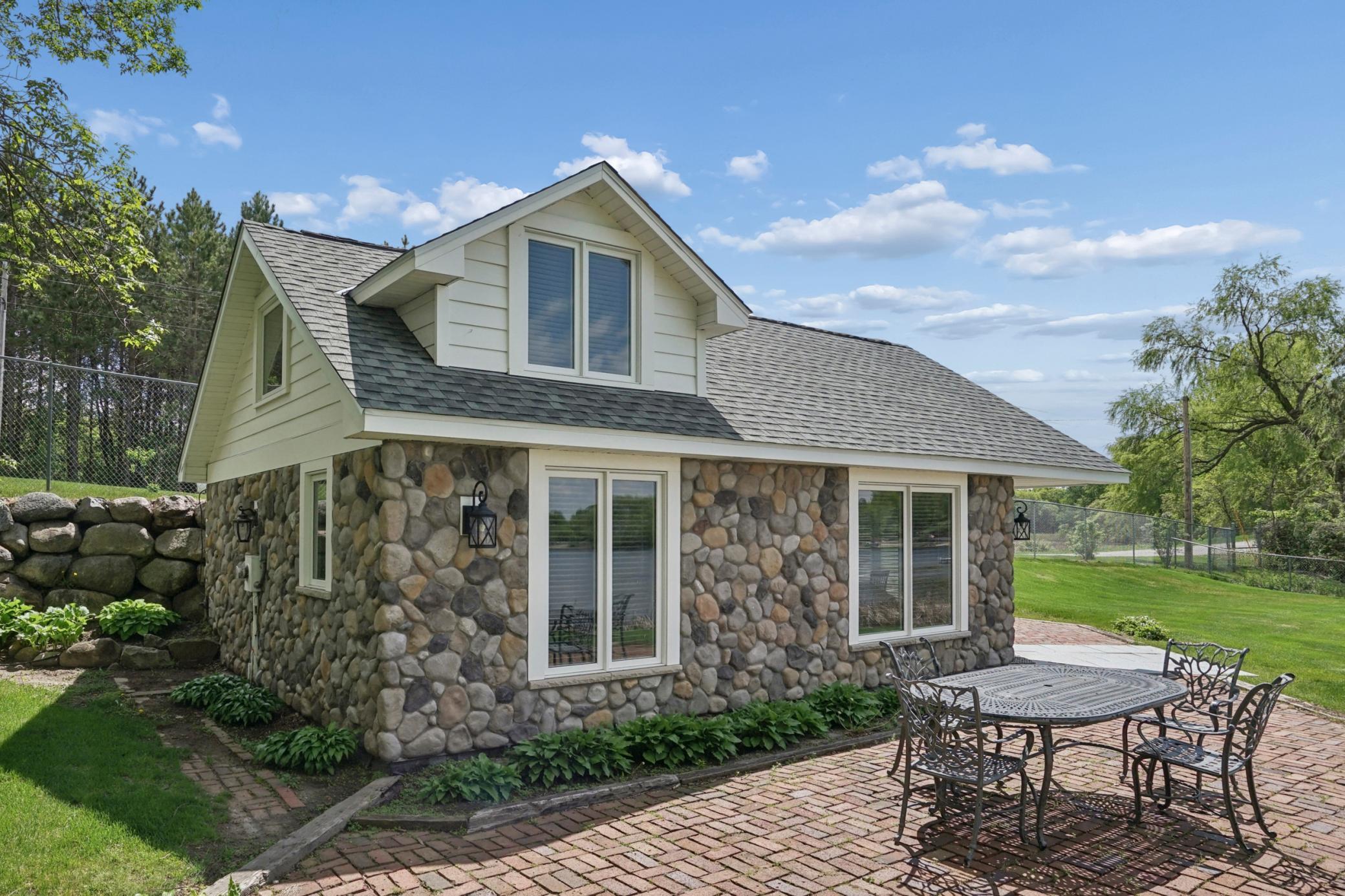 Complete with a one bed, one bath (plus loft) guest house with a kitchen and its own full septic system.