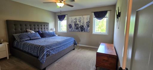 Main bedroom with private bath and walk in closet