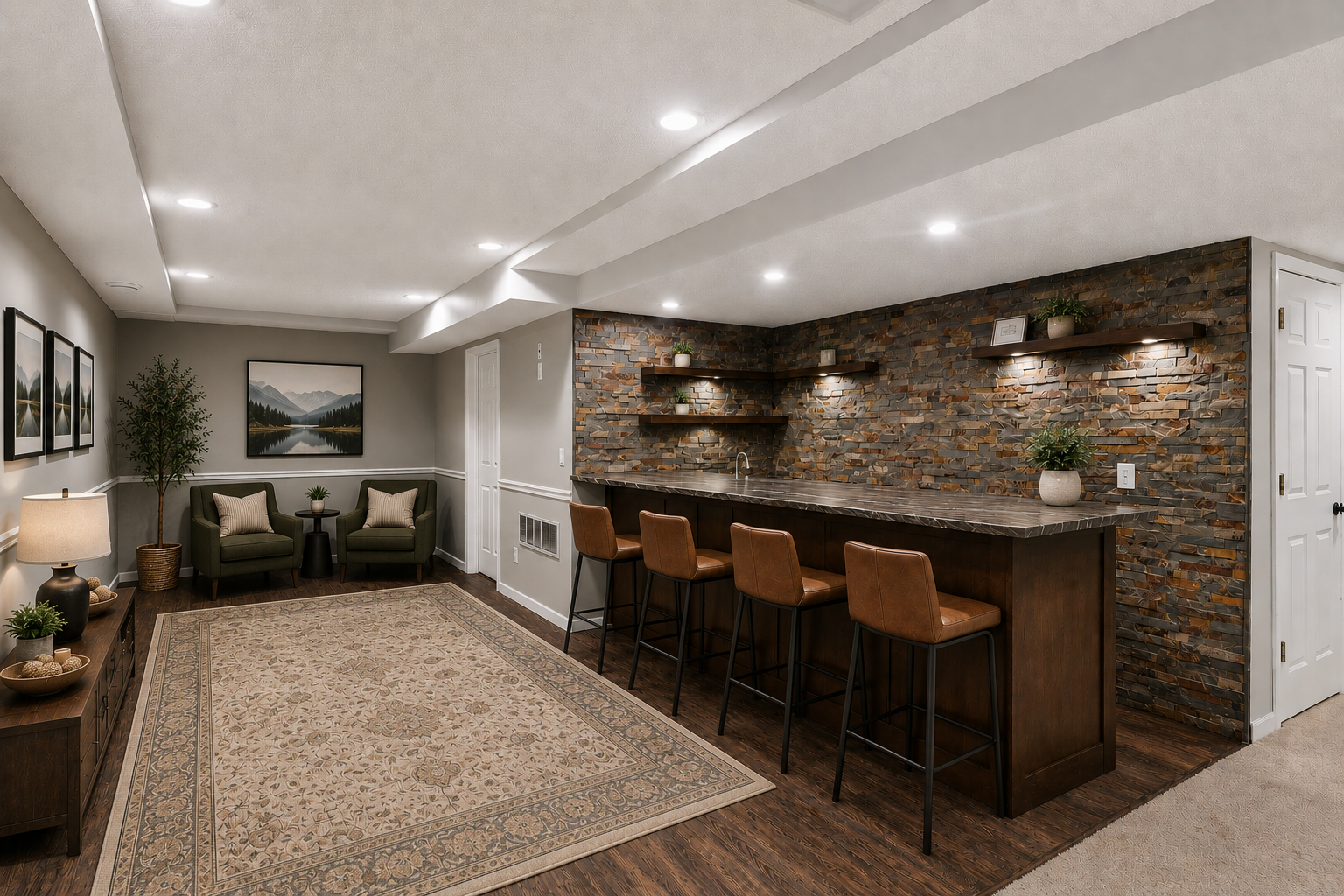 10x14.5 - Lower Level Wet Bar/Rec Room