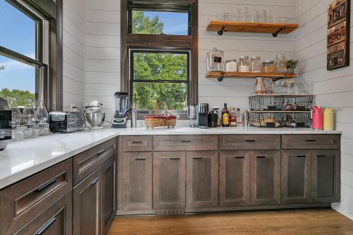 Ok, so this will make you fall in love. A butlers pantry with a view. See it to appreciate.