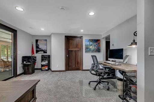 Flex space currently used as a home office.