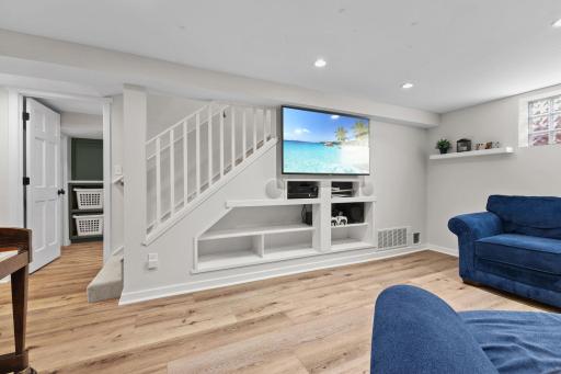 The basement has been completely remodeled over the last 10 years.