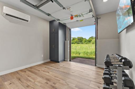 Convientent garage door opens to the best view in town! Crystal mac Wildlife preserve