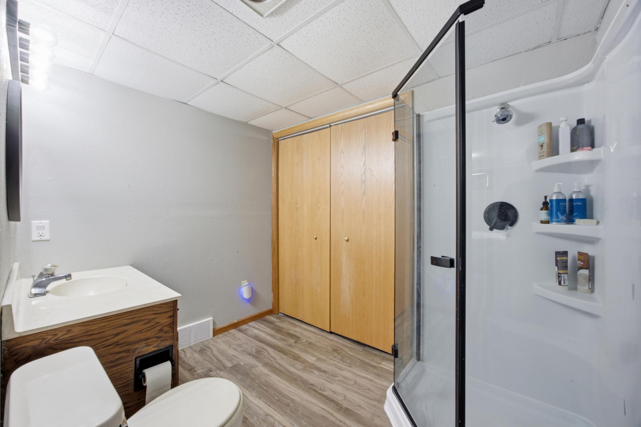 Basement bathroom