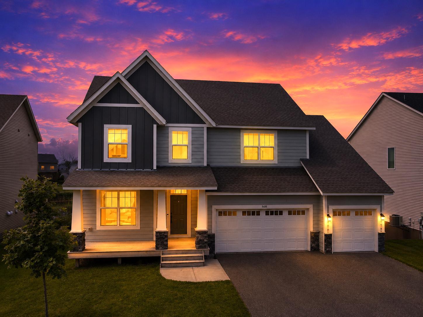 Beautiful 4 Bedroom 4 Bath walk-out Home with completely fenced backyard (ai gen photo)