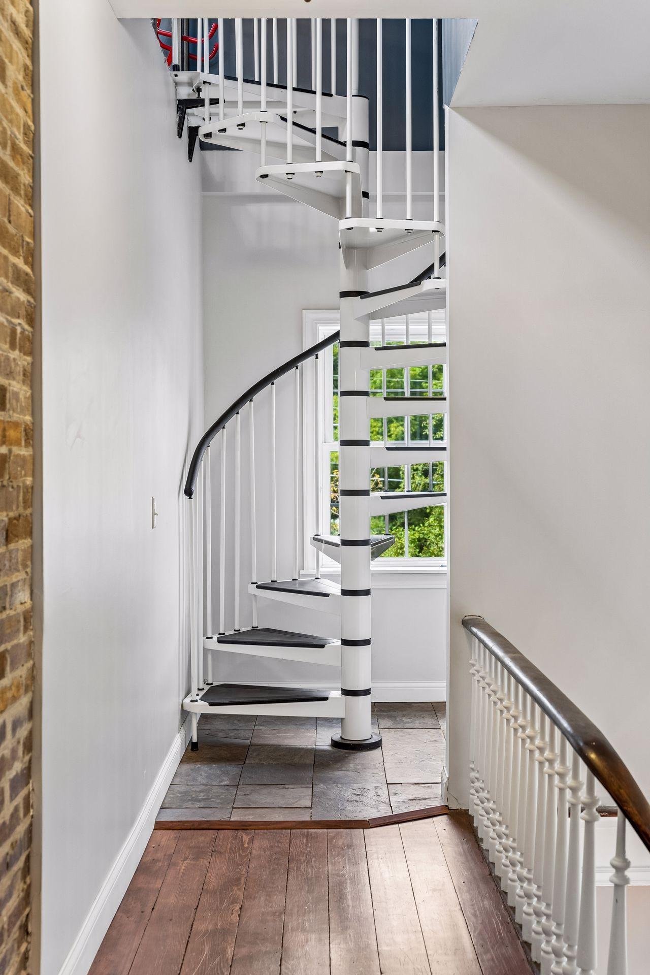 Spiral Staircase to Upstairs Loft