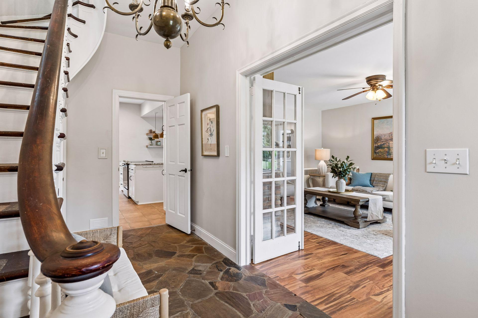 Foyer with coat closet