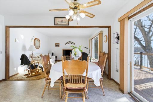 Dining space off the kitchen