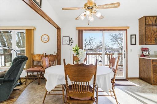 Dining space off the kitchen
