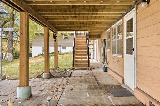 Walk out from basement kitchen